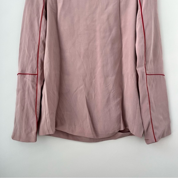 Stella McCartney silk blush pink top blouse long sleeves 36 - Picture 3 of 10